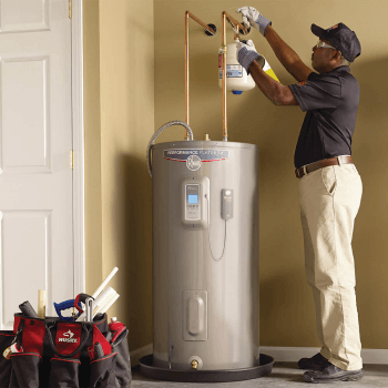 hot water installation
